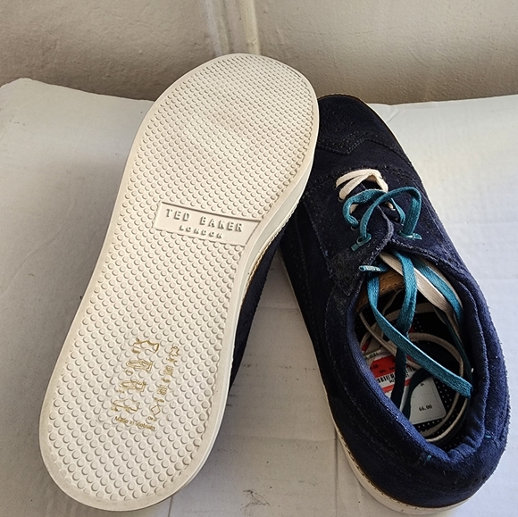 Ted Baker men's blue seede shoes. - Picture 3 of 8
